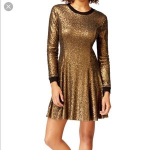 NWT Rachel Roy Gold Dress